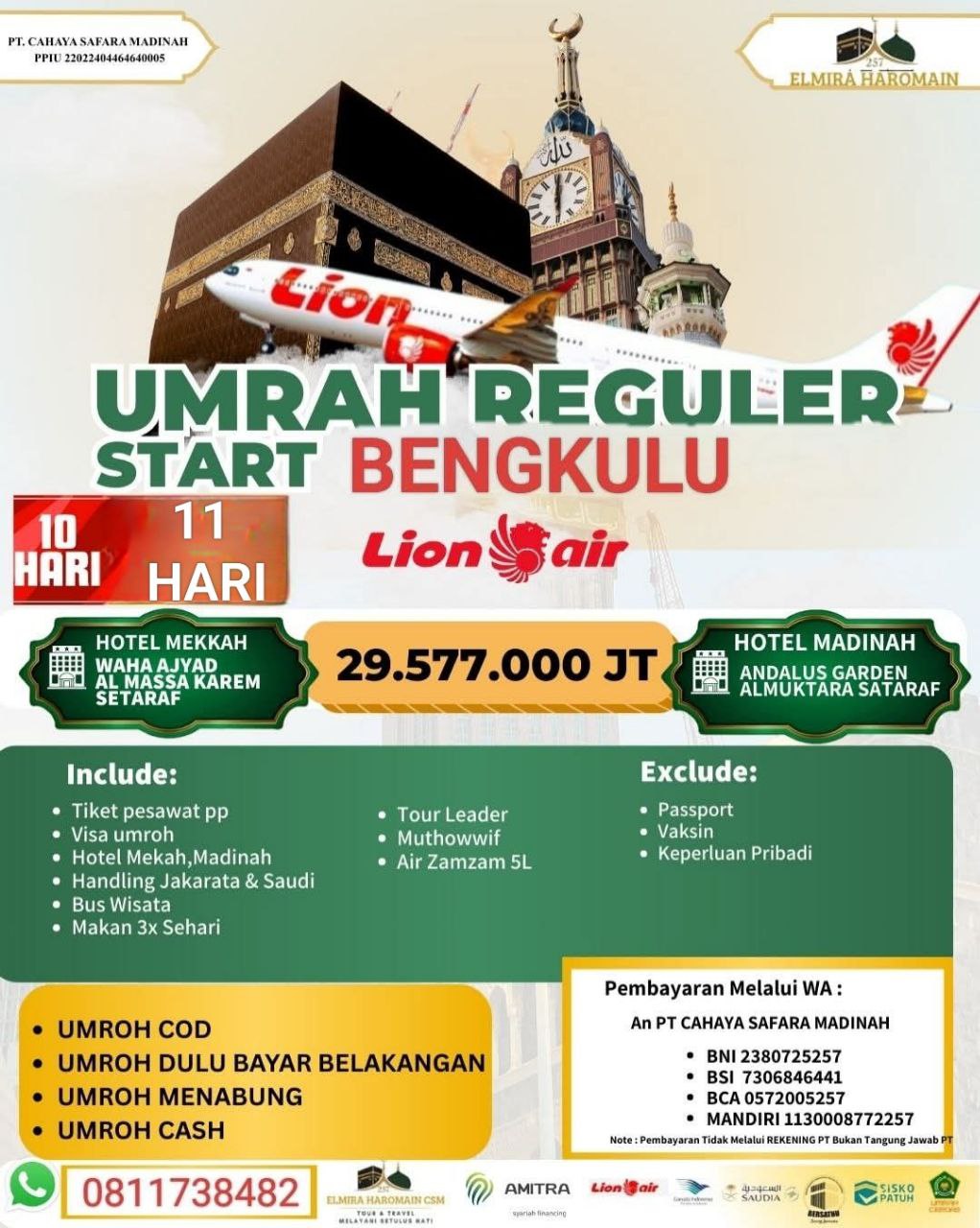 Harga Standar Umroh Elmira